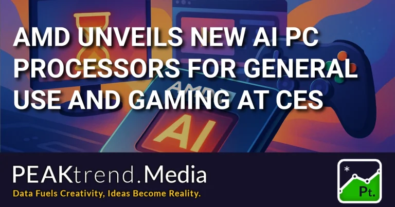 AMD AI-powered PC processors for gaming and general use presented at CES