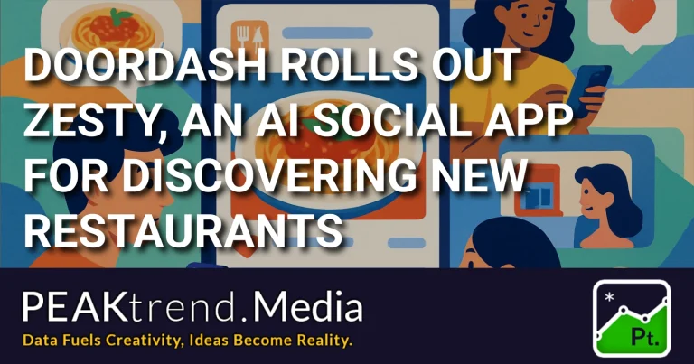 Illustration of people using mobile phones to discover restaurants with DoorDash's Zesty app