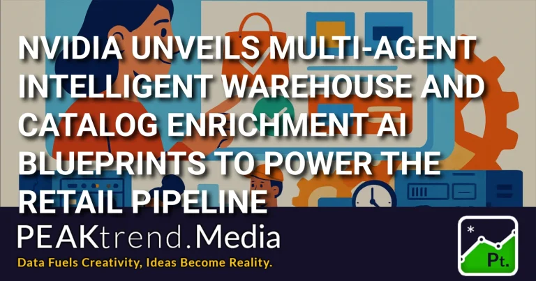 Illustration of AI-powered warehouse and catalog management for retail automation