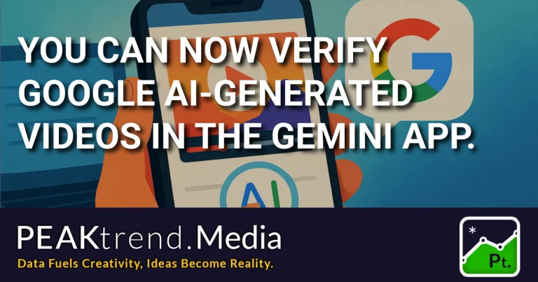 Smartphone displaying Google AI-generated video verification in Gemini app
