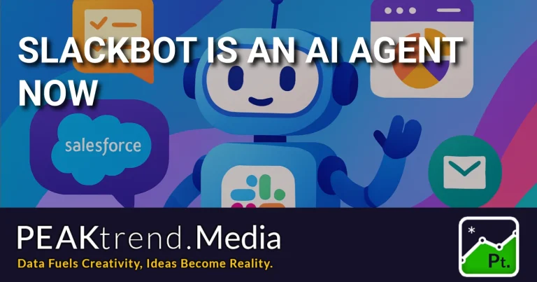 Illustration of Slackbot AI agent with Salesforce integration icons