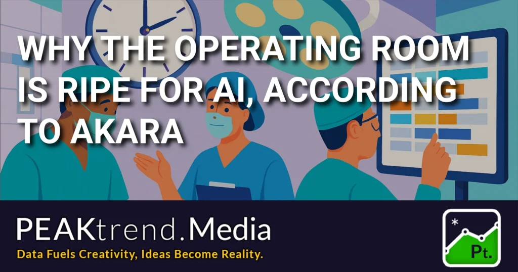 Medical team discussing operating room schedule using AI