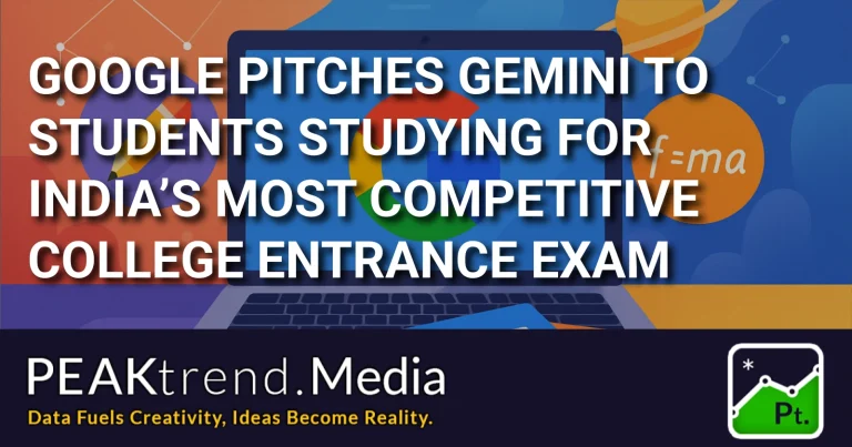 Google Gemini platform promotes JEE exam practice for Indian students