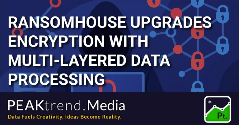 Graphic showing cybersecurity with connected padlocks symbolizing multi-layered encryption