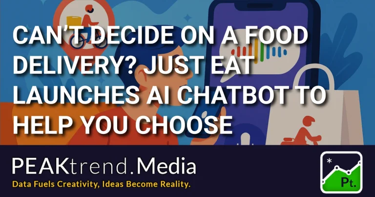 Illustration showing AI chatbot on mobile phone for food delivery by Just Eat