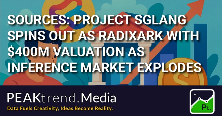 Illustration representing Project SGLang's spinout as RadixArk with a $400M valuation