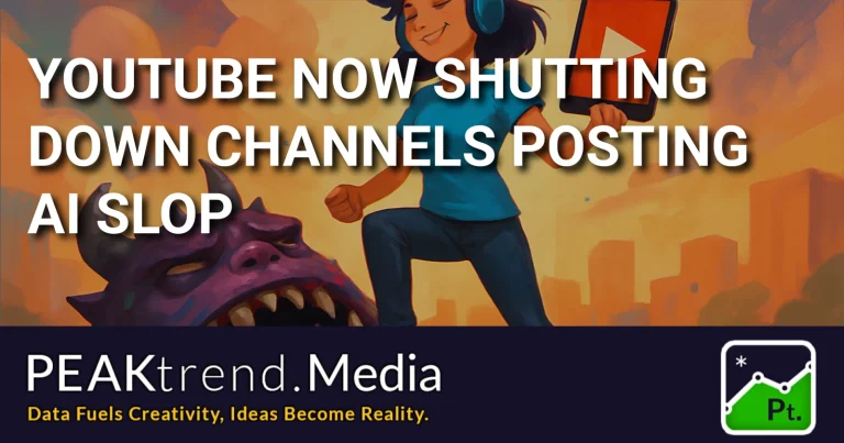 Illustration of a victorious figure next to a defeated monster with YouTube logo tablet