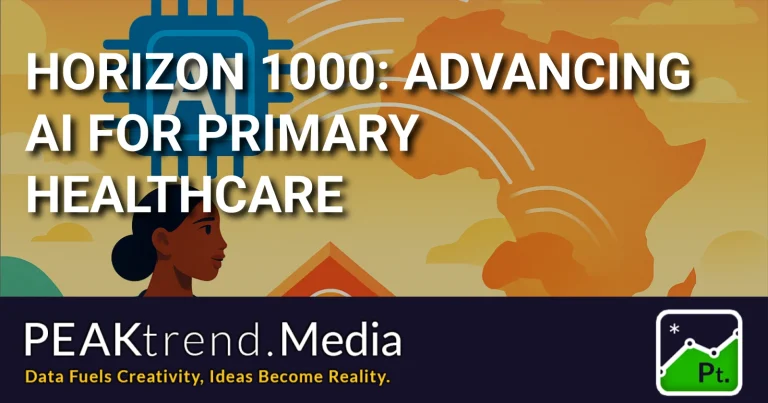 Illustration showing AI supporting healthcare advancement in Africa for Horizon 1000 initiative