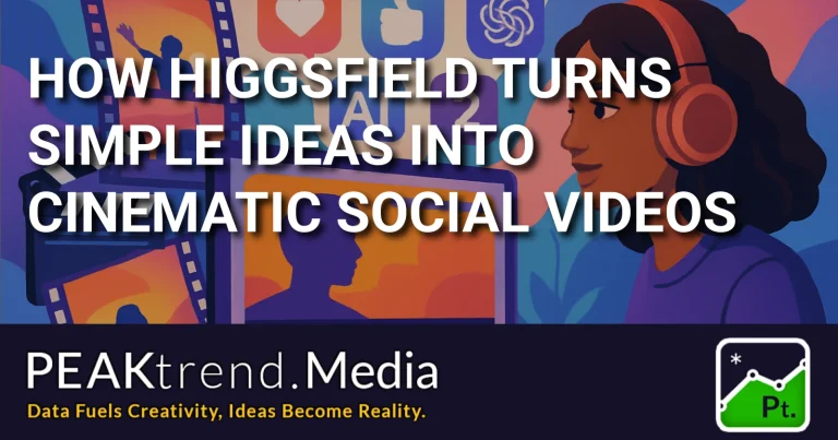 Illustration of woman with headphones and social media video icons