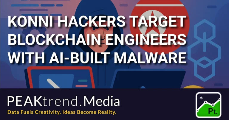 Illustration of a hacker with North Korean flag targeting blockchain engineers with AI malware